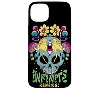 Psychedelic Skull with Mushrooms & Third Eye Art Case for iPhone 15 Plus
