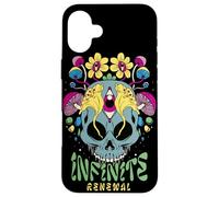 Psychedelic Skull with Mushrooms & Third Eye Art Case for iPhone 16 Plus