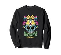 Psychedelic Skull with Mushrooms & Third Eye Art Sweatshirt