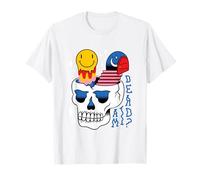 Psychedelic Skull with Mushrooms & Third Eye Art T-Shirt