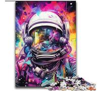 Psychedelic Smoke Astronaut 2000 Pieces Jigsaw Puzzle for Adults& Teens, Help The Brain Exercise Addictive Toys to Cultivate Patience Perfect Decoration (70x100cm)