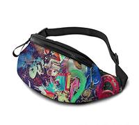Psychedelic Space Astronaut Fanny Pack for Men Women,with Adjustable Zipper Sport Fitness Belt Bag for Workout Traveling Casual Running