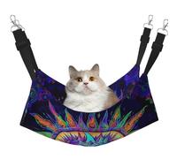 Psychedelic Space Neon Printed Pet Hammock - Sleeping Hammock For Cats, Rabbits, Ferrets, Puppies, Small Animals