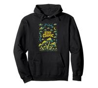Psychedelic Stay Cosmic Trippy Mushroom Hippie Design Pullover Hoodie