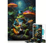 Psychedelic Steampunk Frog 1000 Adult Pieces Jigsaw Puzzle Mind Challenge Toy Together Fun Quality Cut (38x26cm)