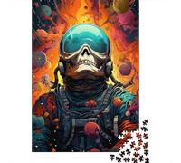 Psychedelic Strange Skeleton 500 Piece Jigsaw Puzzles for Adults Jigsaw Puzzle 500 Pieces Jigsaws Adults Puzzles Gifts 500pcs (52x38cm)