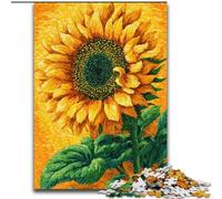 Psychedelic Sunflower 1000 Piece Jigsaw Puzzles for Teenagers, Staycation Kill Time Birthday Present, Gifts, Wall Art for 14+ (26x38cm)