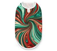 Psychedelic Swirl Pattern Dog Shirt Quick Dry Breathable Pet T-Shirt Soft Stretchy Sleeveless Vest Dog Apparel 2XL