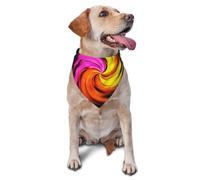 Psychedelic Swirl Pet Bandana-Triangle Scarf for Cats Dogs Adjustable