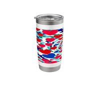 Psychedelic Swirling Hearts Stainless Steel Insulated Tumbler