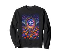 Psychedelic The Journey Is Inward Trippy Flowers Hippie Sweatshirt
