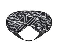 Psychedelic Thin Line 1 Psychedelic Thin Line Sleep Masks Adjustable Strap Soft Eye Mask for Women Men Travel Work Home