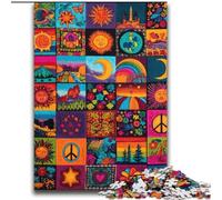 Psychedelic Things Jigsaw Puzzles for Adults, Challenging Game Toys Every Piece Is Unique - Challenging Family Fun Game (70x100cm)