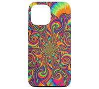 Psychedelic Tie Dye Swirl Rainbow Trippy Hippie Boho Art Case for iPhone 13 Pro Max