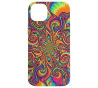 Psychedelic Tie Dye Swirl Rainbow Trippy Hippie Boho Art Case for iPhone 14 Plus