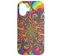 Psychedelic Tie Dye Swirl Rainbow Trippy Hippie Boho Art Case for iPhone 16
