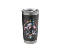 Psychedelic Trance Rave Colorful Art Stainless Steel Insulated Tumbler