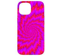 Psychedelic Trippy Colorful Retro Abstract Wavy Aesthetic Case for iPhone 15