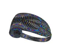 Psychedelic Trippy Sweat Band Headwrap Headbands Running Sports Sweatbands For Women Men
