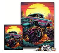 Psychedelic Truck 1000 Piece Jigsaw Puzzles for Adults Challenging Brain Teaser for Teenagers, Family Game Night Fun Size 50x75cm