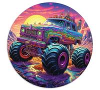 Psychedelic Truck Puzzles for Adults 1000 Pieces Puzzle Gifts DIY Decoration,Brain Challenge,for Adult,Family, 67.5x67.5cm