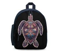 Psychedelic Turtle Simple Backpacks Casual Daypacks Lightweight Rucksack for Camping Hiking Travel