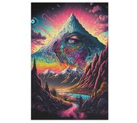 Psychedelic Valley Jigsaw Puzzles for Adults 1000 Piece for Kids Woodenboard Puzzle Family Decoration 78×53cm