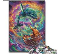 Psychedelic Whale Adult Jigsaws 2000 Pieces Difficult, for Educational Game Challenge Toy Birthday Present, Gifts, Wall Art (70x100cm)