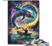 Psychedelic Whale Jigsaw Puzzles for Adults 1000 Jigsaws, Challenging To Complete But Fun And Humorous Birthday Present, Gifts, Wall Art (50x75cm)