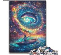 Psychedelic Whale Jigsaws Puzzles 2000 Pieces for Adults Gifts, Toy Intellectual Game Artists Collection, Fine Art (70x100cm)