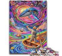 Psychedelic Whale Puzzles for Adults Teens 2000pc Puzzle,Help The Brain Exercise Addictive Toys to Cultivate Patience A Work of Art (70X100cm)