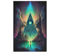Psychedelic Wooden Jigsaws Puzzles for Adults 1000 Jigsaw Puzzle, Decompressing Intellectual Educational Toy for Kids 78×53cm