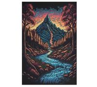 Psychedelic Woods Jigsaw Puzzle for Adults 1000 Piece for Kids Age 12 Years Up Woodiness Puzzles Educational Game 78×53cm