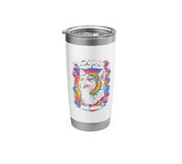 Psychedelic Your Light May Trigger Others Still Shine Cat Stainless Steel Insulated Tumbler