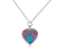 PsychedelicHand Eyes Trippy Personalized Pet Urn Necklace Keepsake Urn Pendant Cremation Jewelry Gifts for Dog Cat Lover