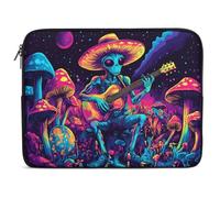 Psychedelics Aliens Guitar Player Laptop Sleeve Case with Zippered Notebook Computer Pocket Protective for Office Travel