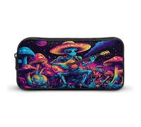 Psychedelics Aliens Guitar Player Pencil Case Pen Holders Stationery Bag College Office Large Capacity Pouch for Men Women