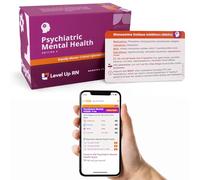 Psychiatric Mental Health Flash Cards - No Fluff - Only Essential Info for Nursing School - 2025-2026 NCLEX ATI HESI Review LPN RN Flash Cards (111 Cards)