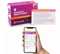 Psychiatric Mental Health Flash Cards - No Fluff - Only Essential Info for Nursing School - 2025-2026 NCLEX ATI HESI Review LPN RN Flash Cards (111 Cards)