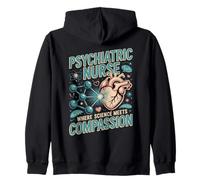 Psychiatric Nurse Where Science Meets Compassion Nurses Zip Hoodie