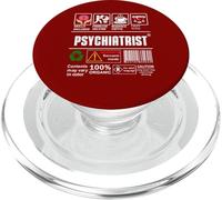 Psychiatrist Psychotherapy Label Sarcasm Skills Coffee Wine PopSockets PopGrip for MagSafe