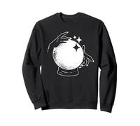 Psychic Fortune Teller Hands on Crystal Ball Halloween Meme Sweatshirt
