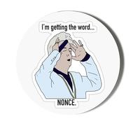 Psychic Medium Clinton Baptiste - I'm Getting The Word Nonce - 77mm Fridge Magnet Bottle Opener
