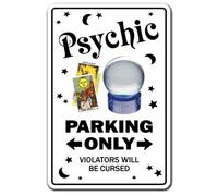 Psychic Parking Palm Reading Gypsy Tarot Reader Palmist Fortune Teller Indoor Outdoor Decoration Sign 8X12 Inch