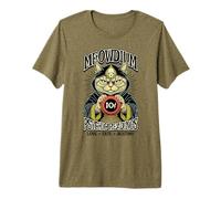 Psychic Reading Funny Cat Fortune Teller Crystal Ball Mystic Premium T-Shirt