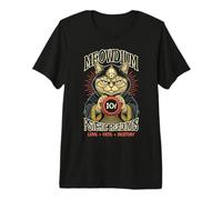 Psychic Reading Funny Cat Fortune Teller Crystal Ball Mystic Premium T-Shirt