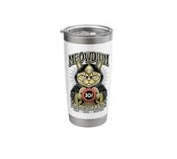 Psychic Reading Funny Cat Fortune Teller Crystal Ball Mystic Stainless Steel Insulated Tumbler