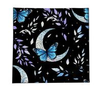 Psychic Reading Mats - Botanical Insect Pattern Oracle Desk Pad, Mystical Witch, Metaphysical Spread Wipes | Spiritualist Sanctuary Shrine Room Pagan Seance Esoteric Ceremony Decor
