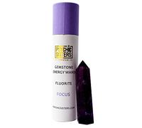 Psychic Sisters - Focus Energy Wand - Fluorite - Healing Crystal - Crystal Gift - Handmade in The UK - Reiki Cleansed & Energised - Release Mental, Physical & Spiritual Blockages