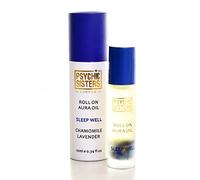 Psychic Sisters - Sleep Well Roll On - Aura Oil - 10ml - Made with Essentials Oils - Hand-Blended - Reiki Charged & Energised - Promotes Relaxation